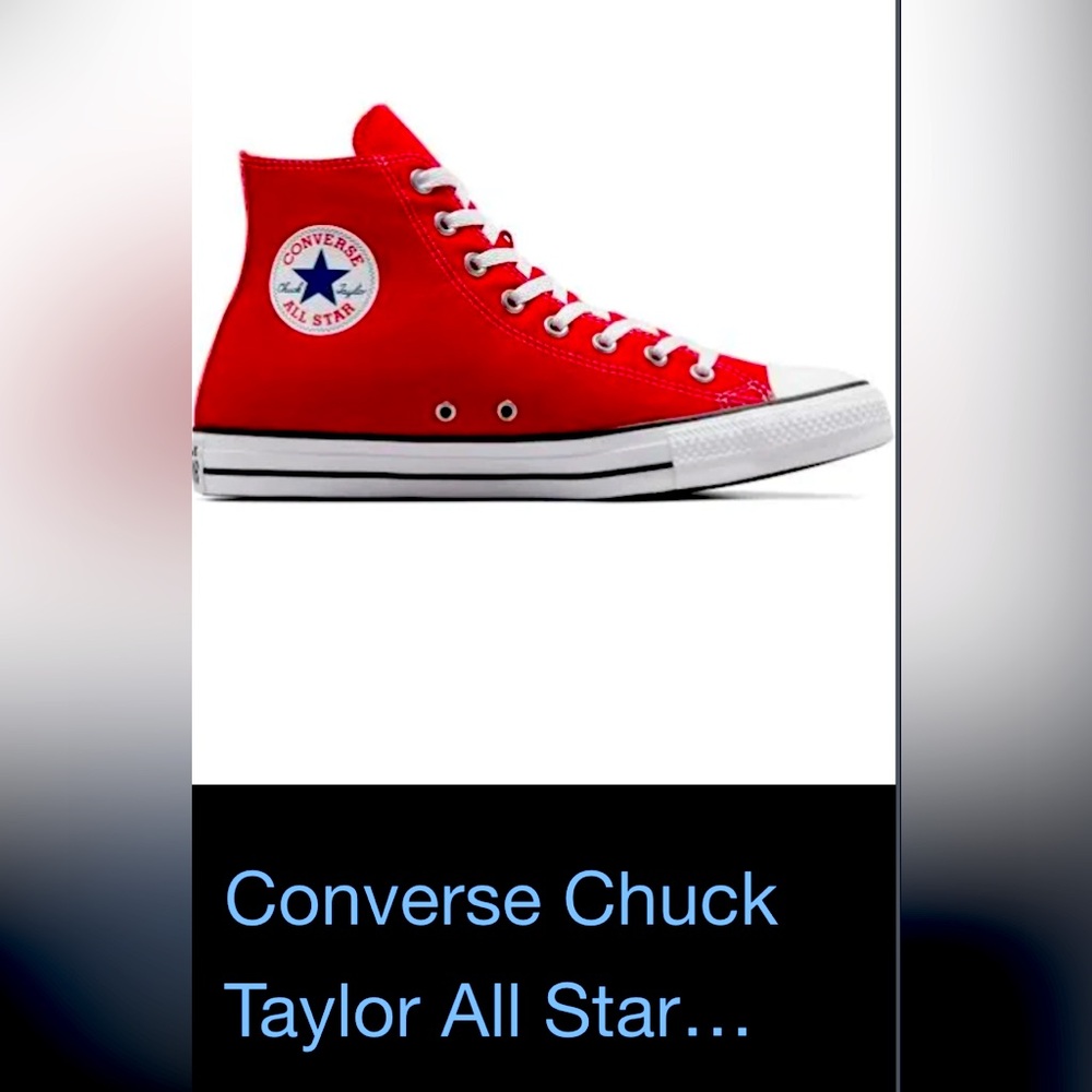 Tenis converse all star rojo 5.5 hombre  usado